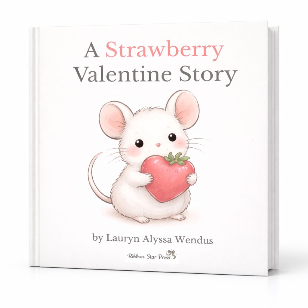 Cover of A Strawberry Valentine Story, a Holidays with Mouse storybook by Lauryn Alyssa Wendus
